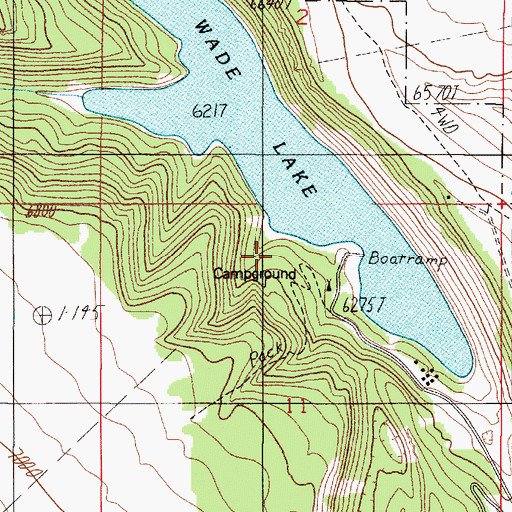 Topographic Map of Wickadahl Ranch, MT