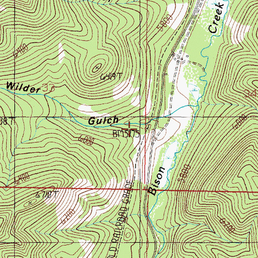 Topographic Map of Wilder Gulch, MT