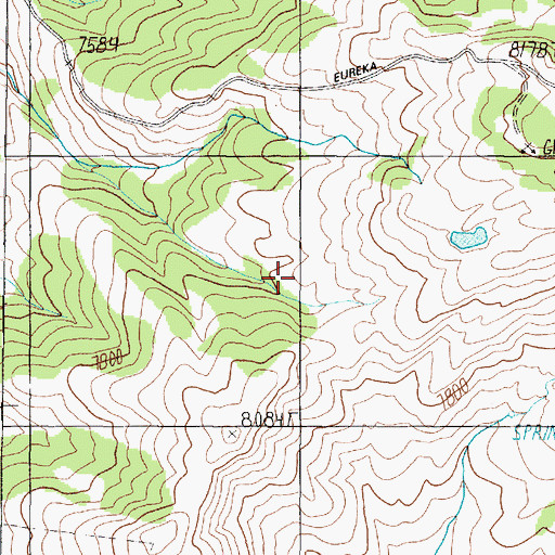Topographic Map of Williams Camp, MT