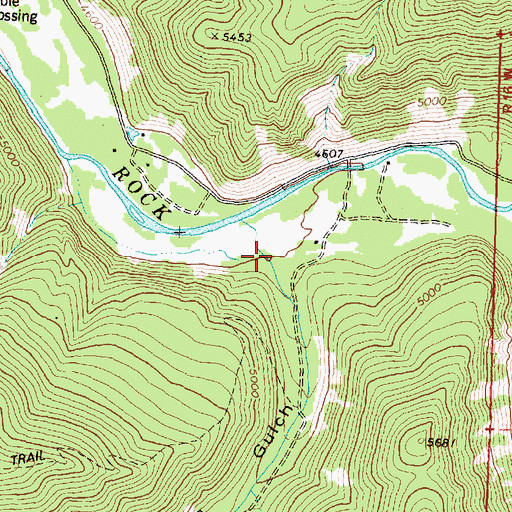 Topographic Map of Williams Gulch, MT