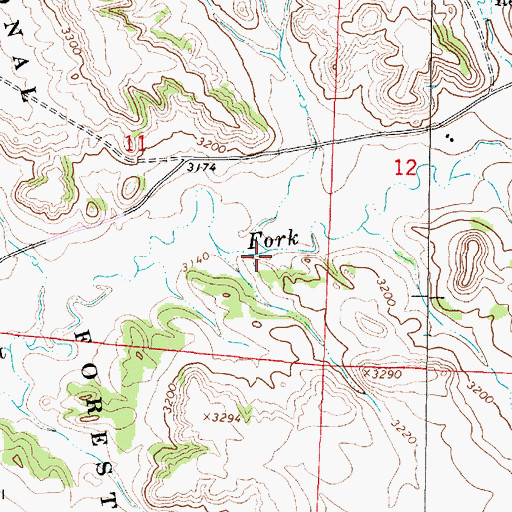 Topographic Map of Willow Creek, MT