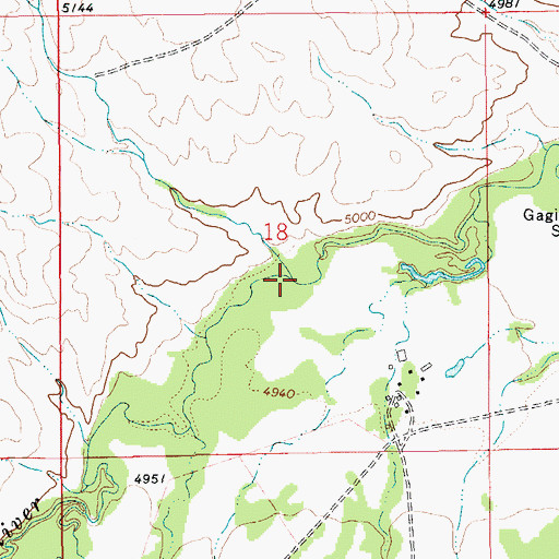 Topographic Map of Willow Creek, MT