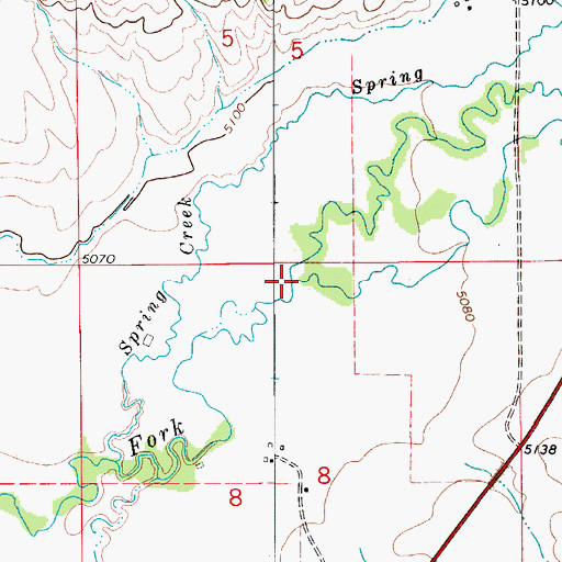 Topographic Map of Willow Creek, MT