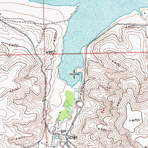 Topographic Map of Willow Creek, MT