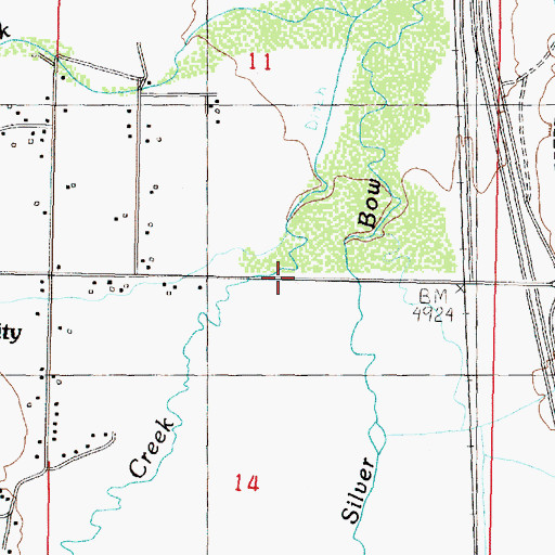 Topographic Map of Willow Creek, MT