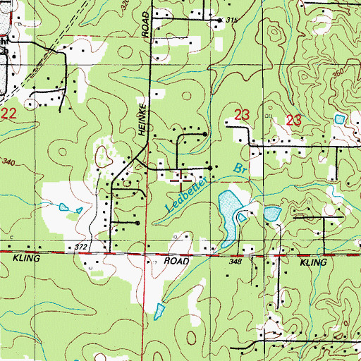 Topographic Map of Styres Lake Dam, AR