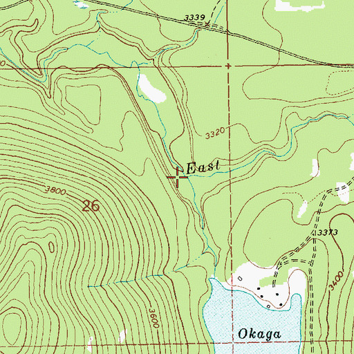 Topographic Map of Windy Creek, MT