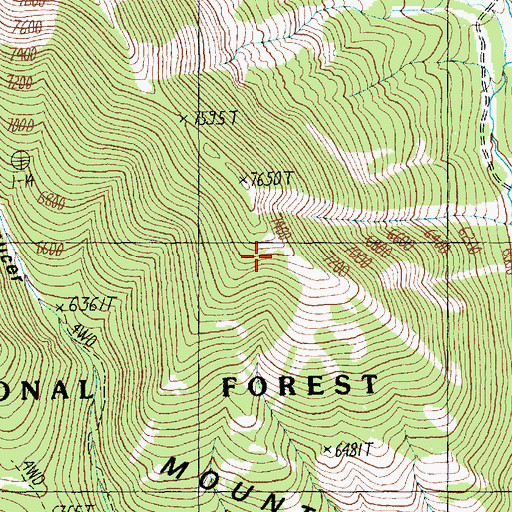 Topographic Map of Windy Point, MT