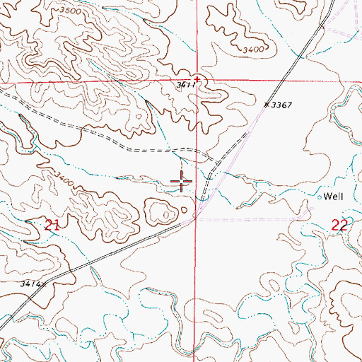 Topographic Map of Winter Gulch, MT