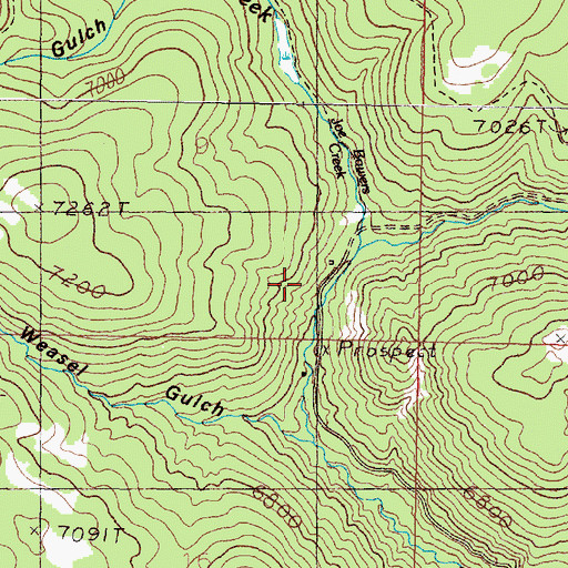 Topographic Map of Winters Camp, MT