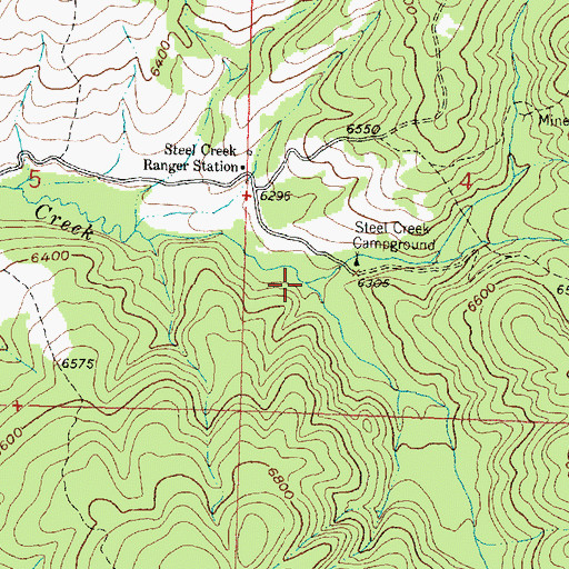 Topographic Map of Wisconsin Creek, MT