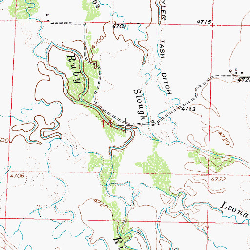 Topographic Map of Wisconsin Creek, MT