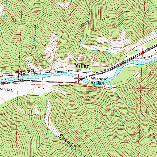 Topographic Map of Wisherd Bridge, MT
