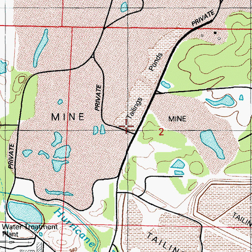 Topographic Map of Surge Pond Dam, AR