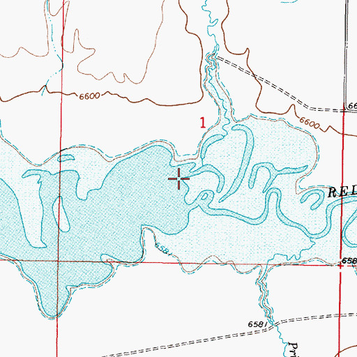 Topographic Map of Wolverine Creek, MT