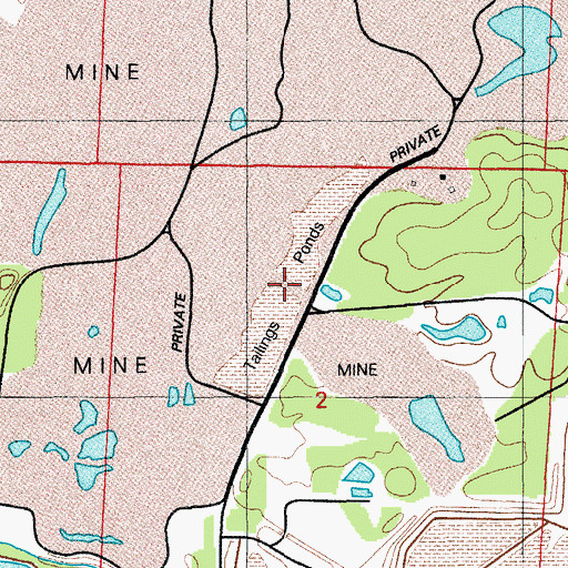 Topographic Map of Surge Pond Dam, AR