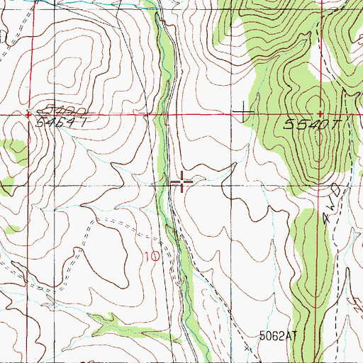 Topographic Map of Wood Gulch, MT