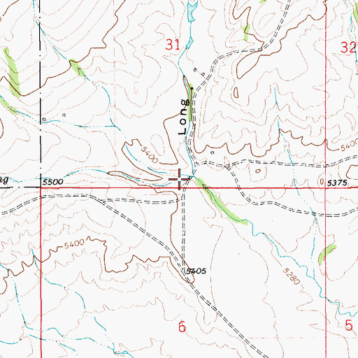 Topographic Map of Woods Gulch, MT