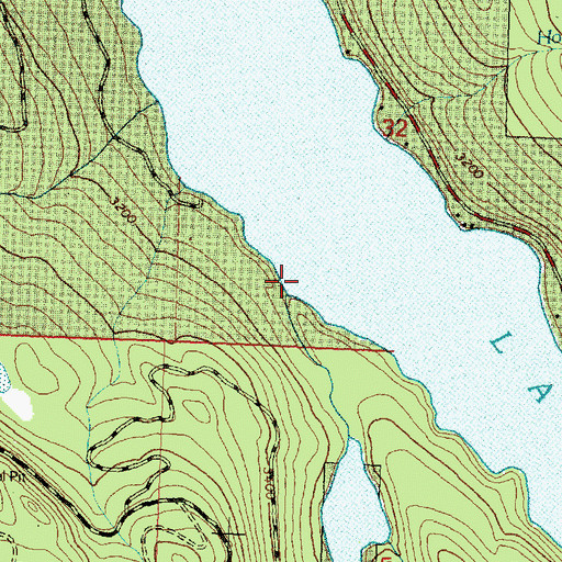 Topographic Map of Wyman Creek, MT