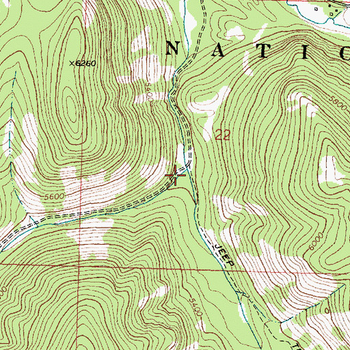 Topographic Map of Wyman Gulch, MT