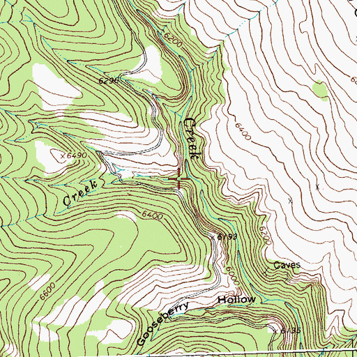 Topographic Map of Wyoming Creek, MT
