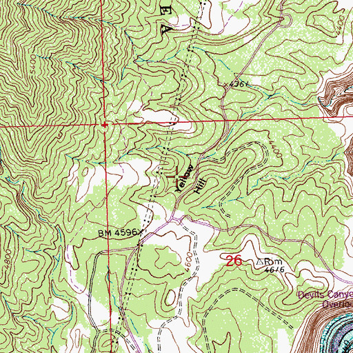 Topographic Map of Yellow Hill, MT
