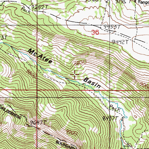 Topographic Map of Yellow Mule Ranger Station, MT