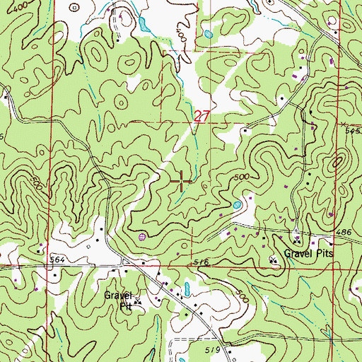 Topographic Map of Buffington Lake Dam, AR