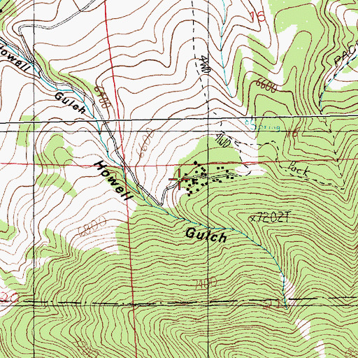 Topographic Map of Yellowstone-Bighorn Research Camp, MT