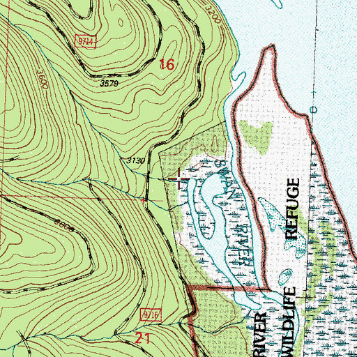 Topographic Map of Yew Creek, MT