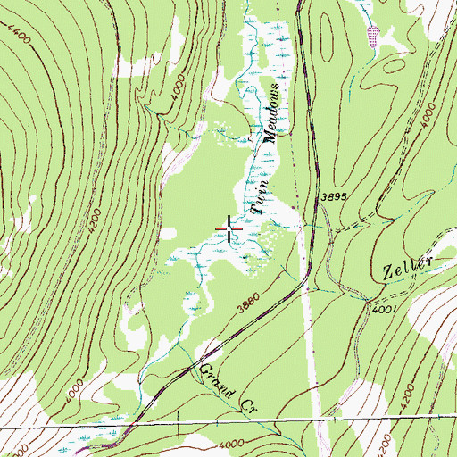 Topographic Map of Zeller Creek, MT