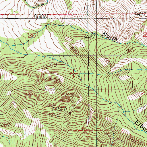 Topographic Map of Fire Creek, MT