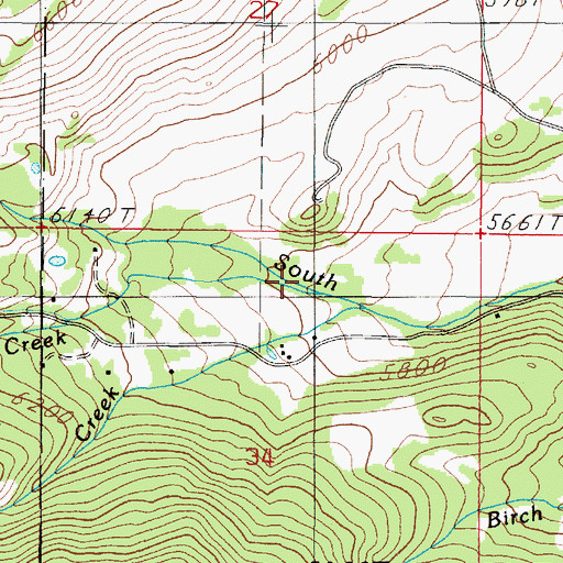 Topographic Map of Daisy Creek, MT