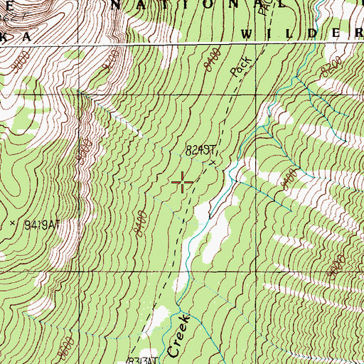 Topographic Map of Republic Trail, WY