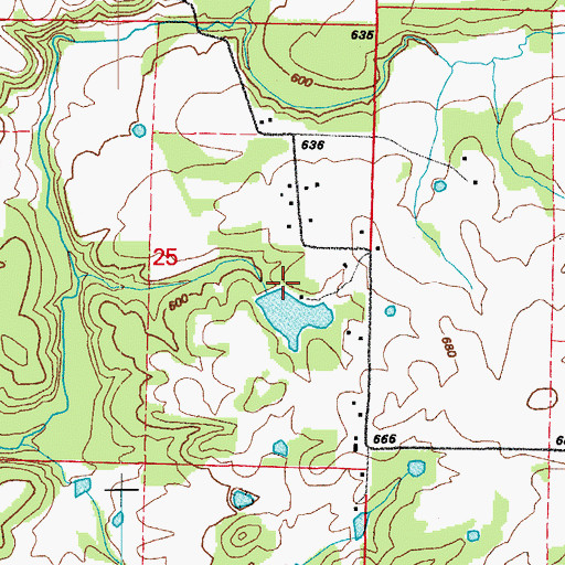 Topographic Map of Montgomery Lake Dam, AR