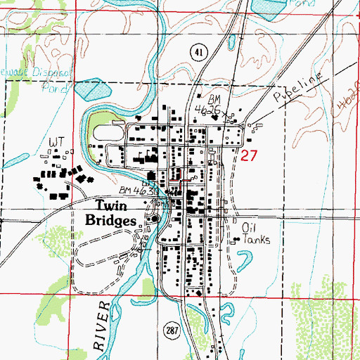Topographic Map of Church of Christ, MT