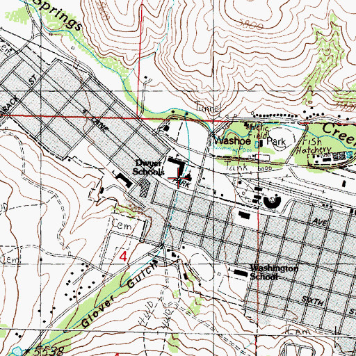 Topographic Map of The Church of Jesus Christ of Latter Day Saints, MT