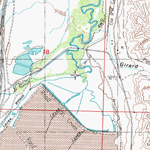 Topographic Map of Mill-Willow Bypass, MT