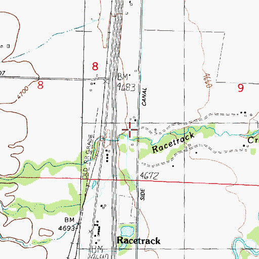 Topographic Map of Sinclair (historical), MT