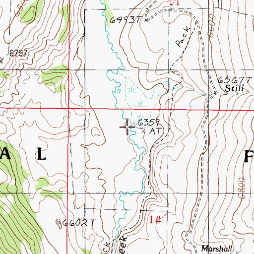Topographic Map of Still Creek, MT