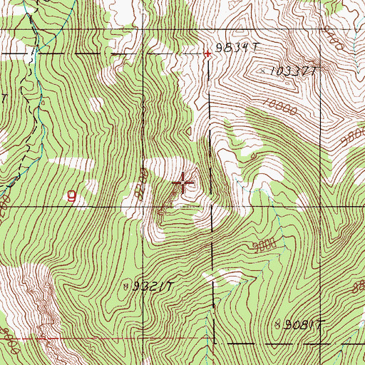 Topographic Map of Mount Chipperfield, MT