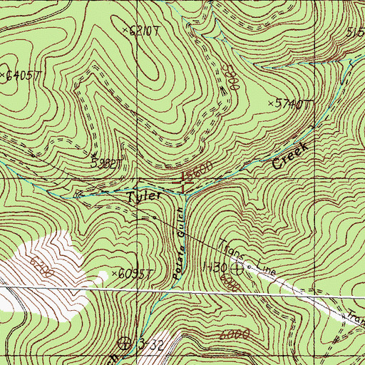 Topographic Map of Potato Gulch, MT