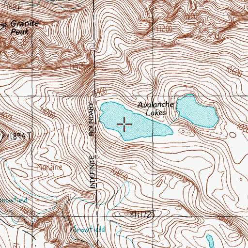 Topographic Map of Lowary Lake, MT
