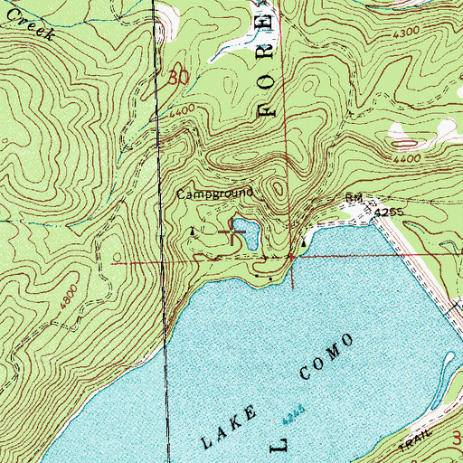 Topographic Map of Kramis Pond, MT