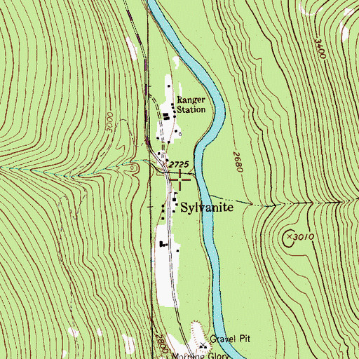 Topographic Map of Crawford Creek, MT