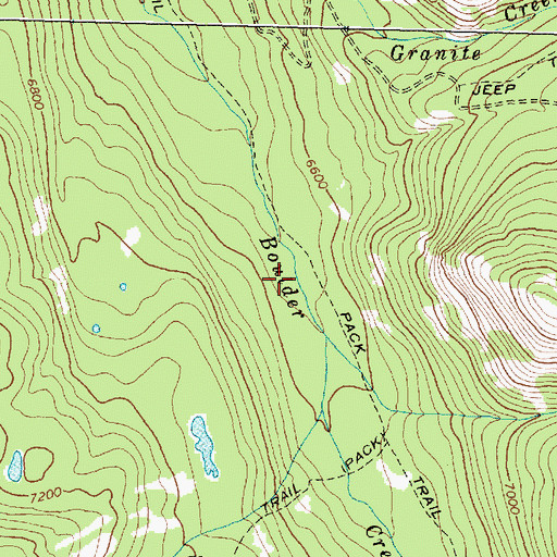 Topographic Map of Flint Creek Range, MT