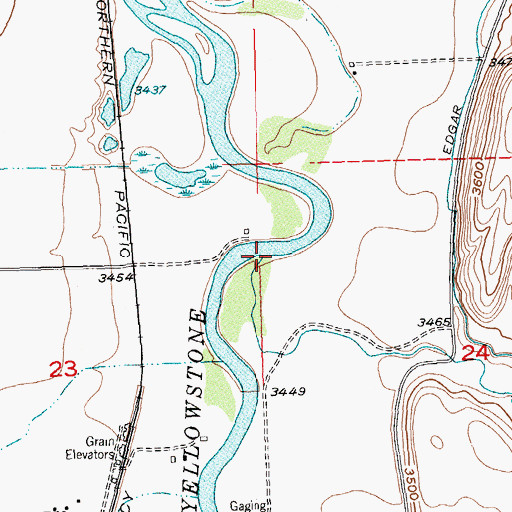Topographic Map of Five Mile Creek, MT