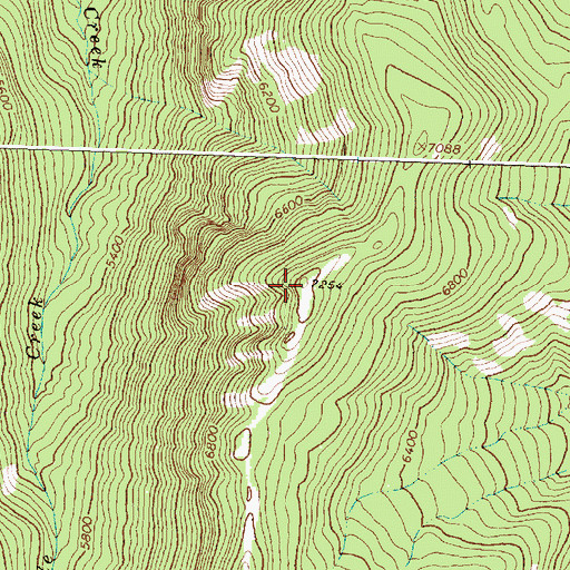 Topographic Map of Cinabar Mountain, MT