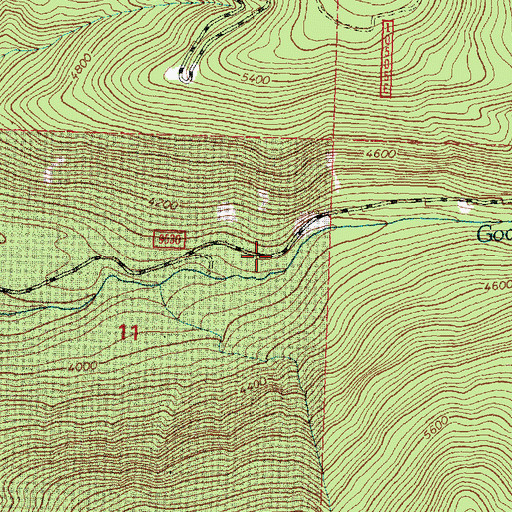 Topographic Map of Little Napa Lookout, MT