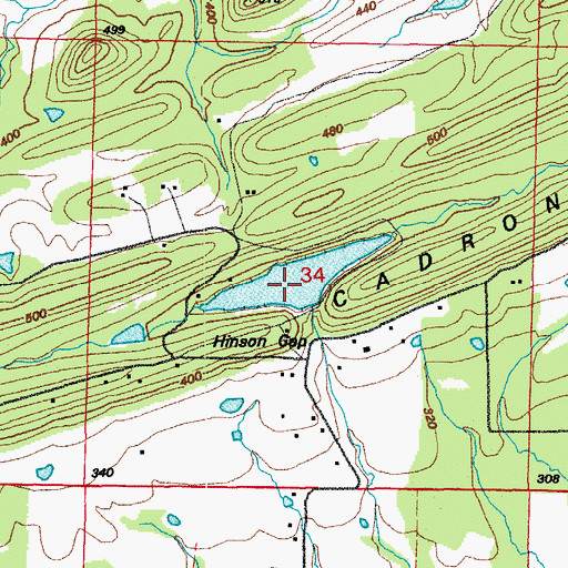 Topographic Map of Williams Lake Dam, AR